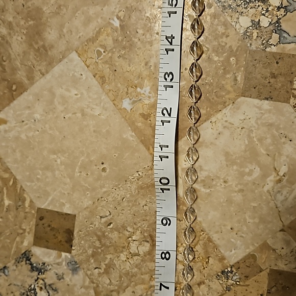 Sarah Cov Necklace Coventry Holday Beads ICE 1975 Twisted Oval Plastic Beads - Picture 7 of 10